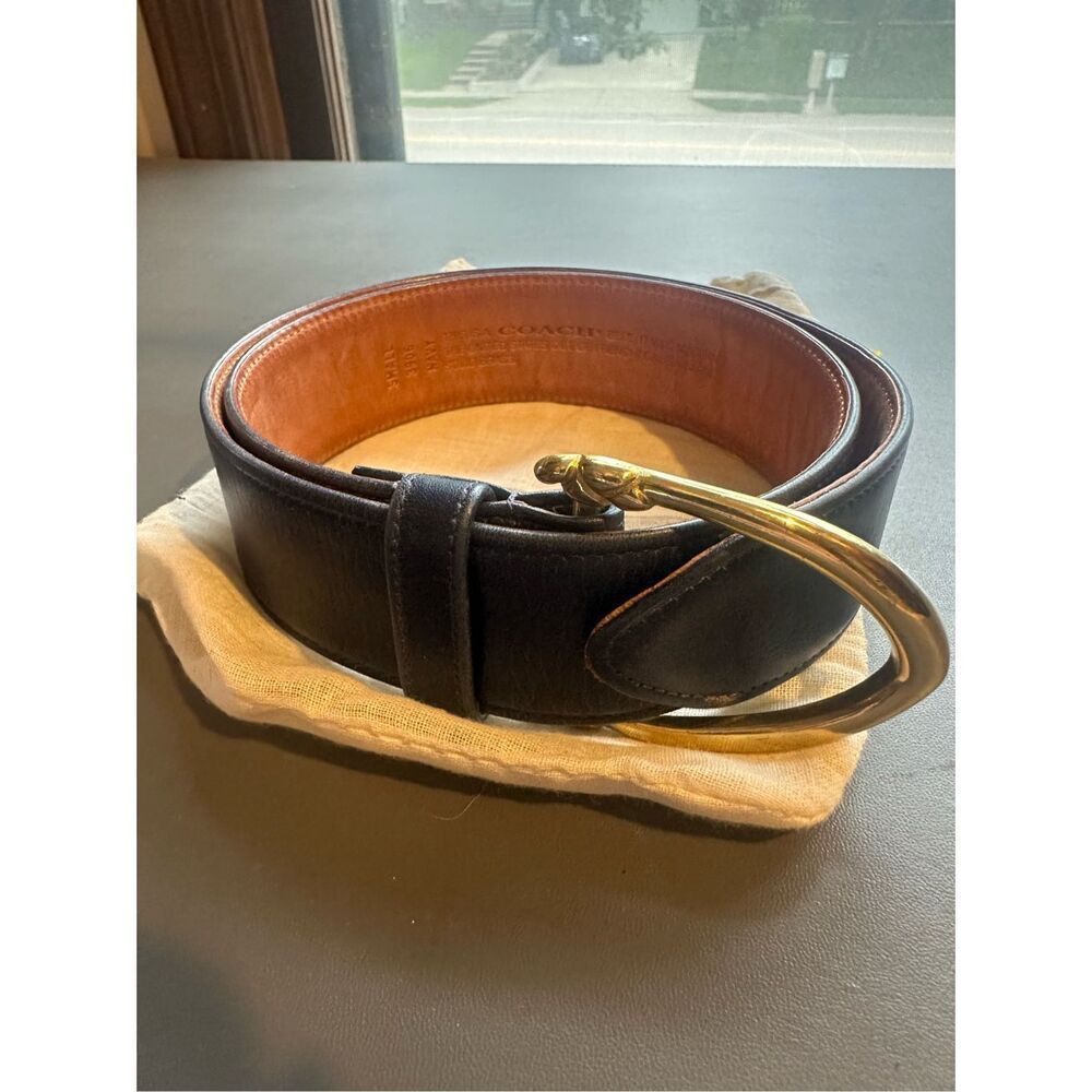 COACH 3906 Vintage Navy Belt Small Brass Buckle - Picture 14 of 14